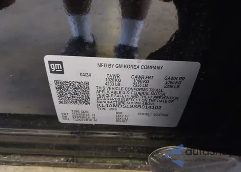 2025 Buick Encore Gx Sport Touring Fwd from USA, damaged, VIN KL4AMDSL9SB014102